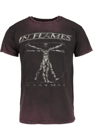 IN FLAMES T-shirt - Clayman Vitruvian - S till 3XL - Herrer