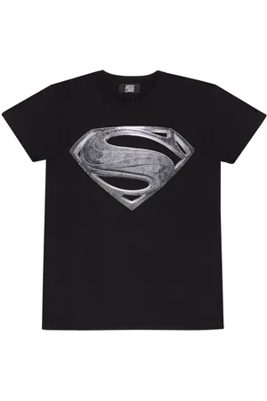 Superman T-shirt - Justice League - Black Logo - S till XXL - Herrer