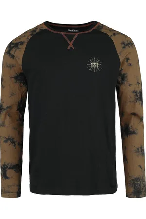 Rock Rebel Langærmet - Tie Dye skjorte med stort print bagpå - M till XXL - Herrer