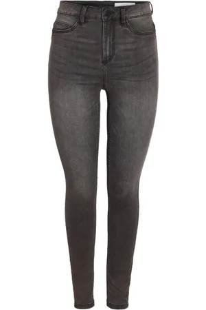 Noisy May Jeans - NMCALLIE HW SKINNY JEANS VI508MG FWD NOOS - W25L30 till W28L30 - Damer