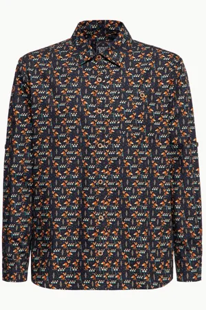 King kerosin Langærmet skjorte - AOP Vintage Suit Shirts Foxy - S till XXL - Herrer