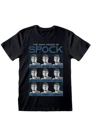 Star Trek T-shirt - Many Moods Of Spock - S till XXL - Herrer