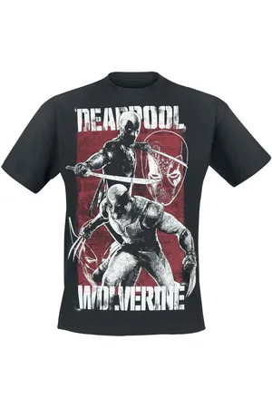 DEADPOOL Disney T-shirt - 3 - & Volverine - S till L - Herrer