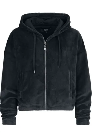 EMP Hættetrøje med lynlås - Fluffy Hoody Jacket - M till XL - Damer