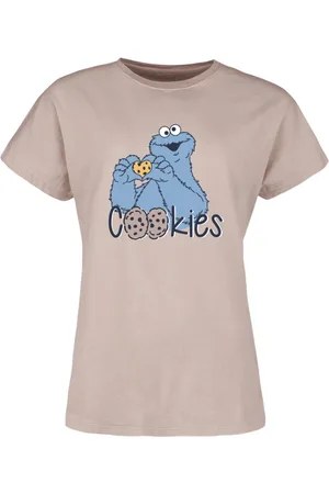 Sesamstraße T-shirt - Krümelmonster - Cookies - L till XXL - Damer