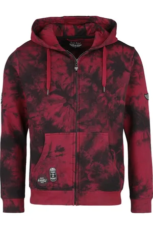 Rock Rebel Hættetrøje med lynlås - Tie Dye hættetrøjejakke - L till XL - Herrer