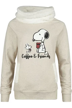 Peanuts Enhjørning Sweatshirt - Coffee & Friends - S till XXL - Damer