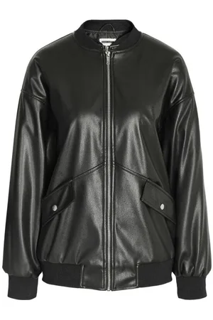 Noisy May Bomberjakke - NMRONJA OVERSIZE PU BOMBER JACKET NOOS - XS till S - Damer