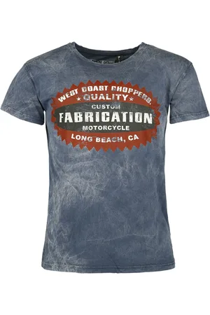 WEST COAST T-shirt - Panhead T-shirt Vintage Blue - S till XL - Herrer