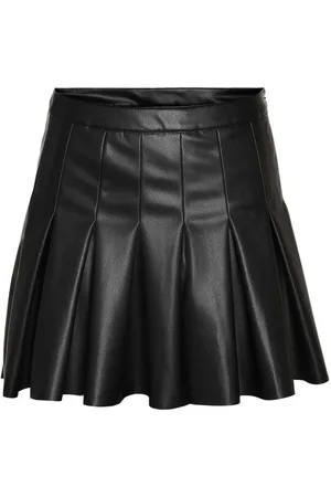 Noisy May Kort nederdel - NMPAULO HW PLEATED PU MINI SKIRT NOOS - XS till XL - Damer