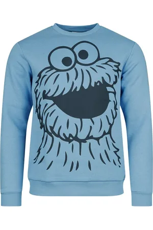 Sesamstraße Sweatshirt - Cookie Monster - S till 3XL - Herrer