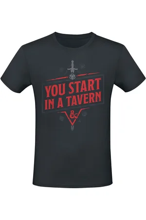 Dungeons and Dragons T-shirt - You Start In A Tavern - S till XXL - Herrer