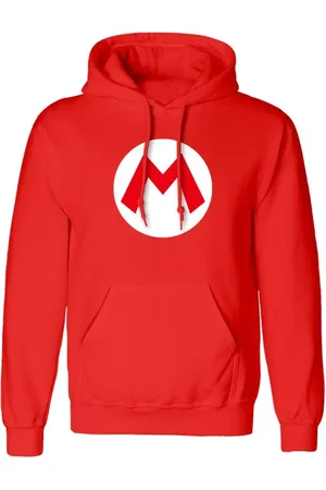 Super Mario Gaming Hættetrøje - Mario badge - S till XXL - Unisex