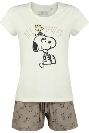 Peanuts Pyjamas - Snoopy und Woostock - All Smiles - S till 3XL - Damer