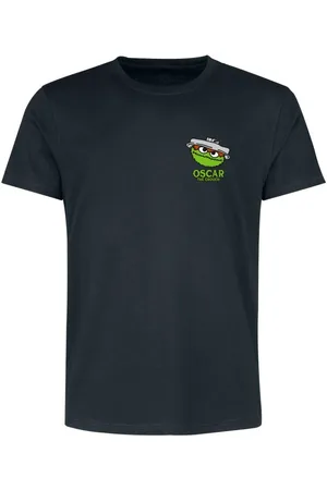 Sesamstraße T-shirt - Oscar the Grouch - Nej - tryk bagpå - S till XL - Herrer