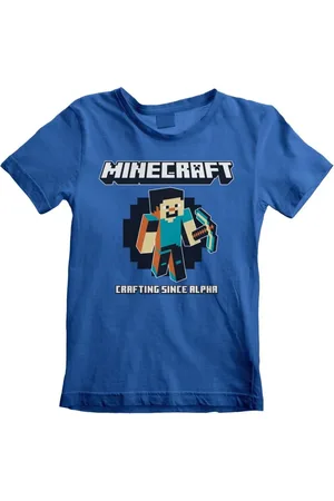 Minecraft T-shirt - Crafting Since Alpha - 104 till 152 - Unisex