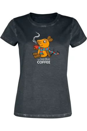 Die Sendung mit der Maus T-shirt - Showet med musen - ...men først KAFFE - S till 5XL - Damer