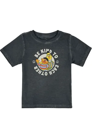 Sesamstraße T-shirt til børn - Baby- & børnetøj - Ernie og Bert - Vær søde mod hinanden - drenge og piger