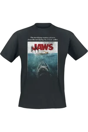 Jaws T-shirt - Washed Plakat - S till XXL - Herrer