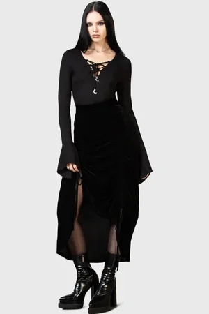Killstar Lang nederdel - Daldina Midi Skirt - XS till 4XL - Damer