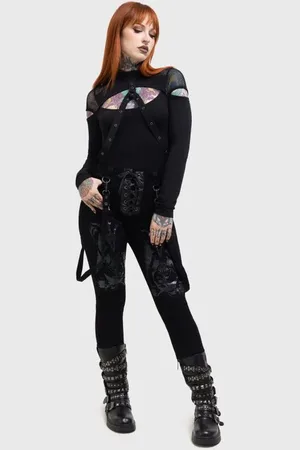 Killstar Stofbukser - Baphster Jeans - XS till 4XL - Damer