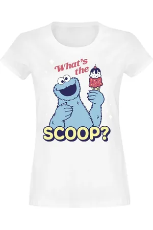 Sesamstraße T-shirt - Cookie Monster - Scoop - M till XXL - Damer