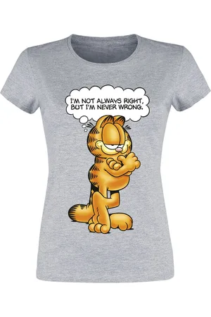 Garfield T-shirt - I´m Not Always Right, But I´m Never Wrong - L till XXL - Damer