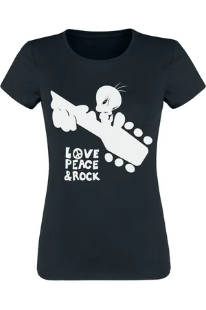 LOONEY TUNES T-shirt - Tweety - Love, Peace & Rock - S till XXL - Damer