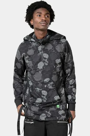 Killstar Hættetrøje - Tzompantli Oversized Hoodie - XS till XXL - Herrer
