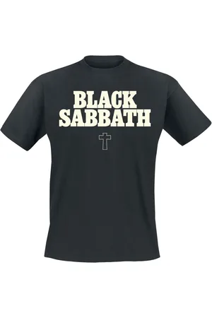 Black Sabbath T-shirt - Typo Cross - S till XXL - Herrer