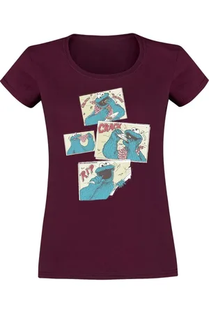 Sesamstraße T-shirt - Cookie Monster - Crunch Crack - L - Damer