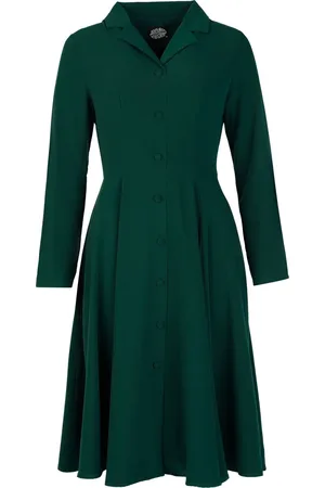 H&R London Mellemlang kjole - Maria Swing Dress - XS till L - Damer