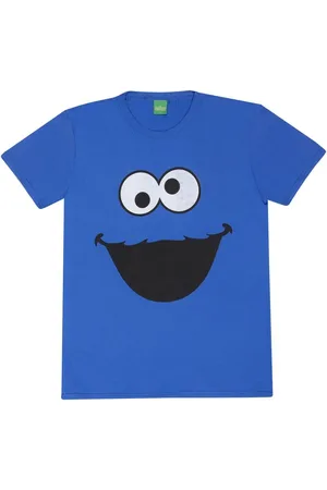 Sesamstraße T-shirt - Cookie Monster Face - S till XXL - Herrer