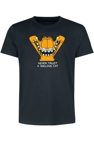 Garfield T-shirt - Never Trust A Smiling Cat - S till 3XL - Herrer