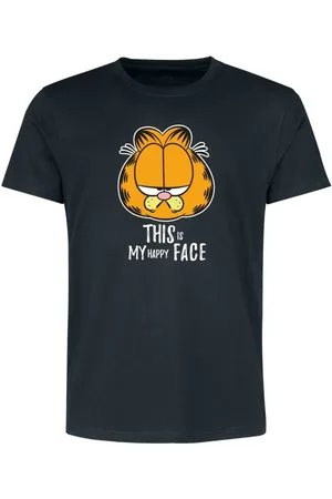 Garfield T-shirt - This Is My Happy Face - S till 3XL - Herrer