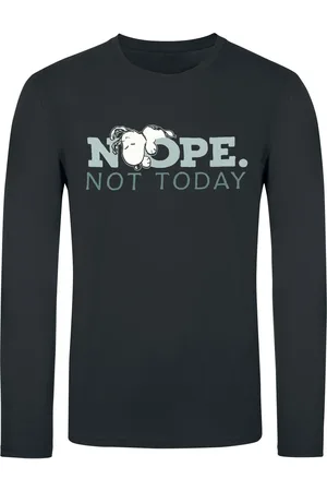Peanuts Langærmet - Nope. Not Today - Snoopy - M till 3XL - Herrer