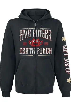Five Finger Death Punch Hættetrøje med lynlås - Laurel Emblem - S till XXL - Herrer