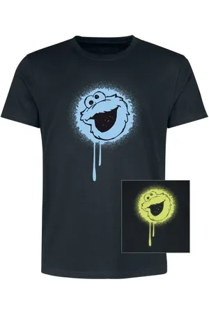 Sesamstraße T-shirt - Cookie Monster - Glød i mørket - S till XXL - Herrer