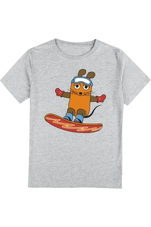 Die Sendung mit der Maus T-shirt - Musen - vintersport - snowboard - 140 till 164 - Unisex