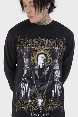 Killstar Sweatshirt - The Lost Boys - Sleep All Day skjorte - XS till XXL - Herrer