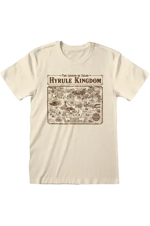 The Legend of Zelda Gaming T-shirt - Kort over Hyrule - S till XXL - Unisex