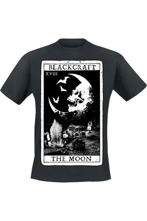 Blackcraft Cult T-shirt - The Moon Tarot T-shirt - M till 4XL - Herrer