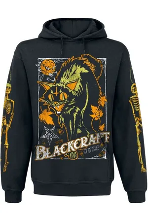 Blackcraft Cult Hættetrøje - Vintage Halloween Cat hættejakke - M till XXL - Herrer