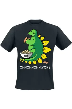 Goodie Two Sleeves Fun T-shirt - OMNOMNOMNIVORE - M till 3XL - Herrer