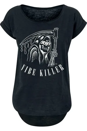 Goodie Two Sleeves Fun T-shirt - Vibe Killer - S till XXL - Damer