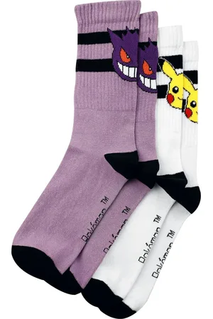 Pokemon Gaming Sokker - Gengar, Pikachu - EU35-38 till EU 39-42 - Damer