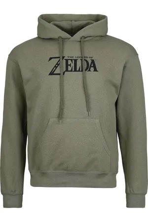 The Legend of Zelda Hættetrøje - Logo and Shield - S till XXL - Unisex