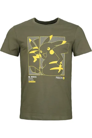 Pokemon T-shirt - Green Pikachu - S till XXL - Herrer