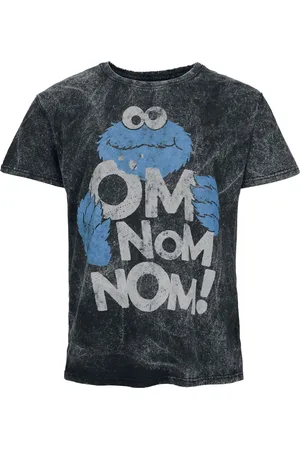 Sesamstraße T-shirt - Cookie Monster - Om Nom Nom! - S till 3XL - Herrer