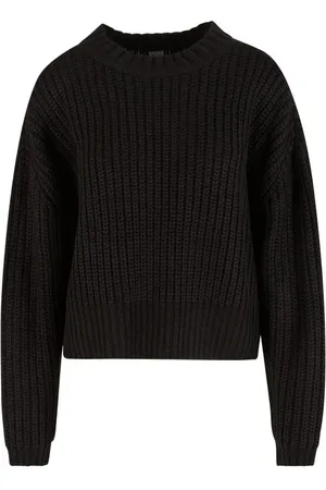 Urban classics Striktrøje - Dame Wide Basic Oversized Jumper - XS till 4XL - Damer